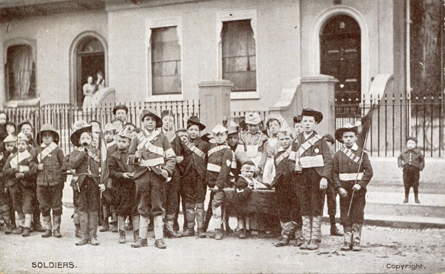 Playing Soldier circa 1907