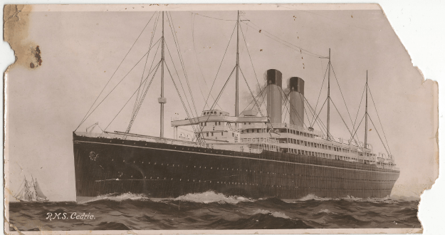 RMS Cedric postcard 1914
